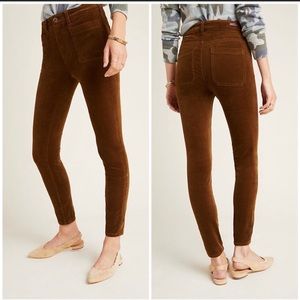 Anthropologie Pilcro High rise Skinny Corduroy